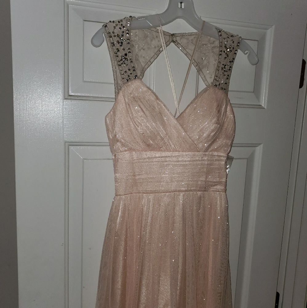Pink Maxi Bridesmaid Dress